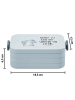 Mr. & Mrs. Panda Bento Box Elefant Seifenblasen Motiv mit Spruch in Blau Pastell