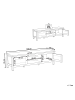 Beliani TV-Möbel ATOCA in Weiß/Braun - (W) 140 x (H) 41 x (L) 39 cm