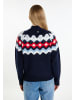 DreiMaster Maritim Damen Strickpullover in Marine Mehrfarbig