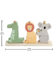 Fisher-Price Baby Kleinkinder Stapel- und Sortier Tierwelt Holz 10 Teile ab 12 Monate HXV04