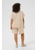 KAFFE curve Kurzarm-Bluse KCmille Loose fit in Feather Gray