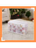relaxdays Weihnachtskugel-Aufbewahrungsbox in Transparent/ Weiß - (B)73 x (H)37 x (T)36 cm