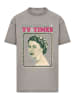 F4NT4STIC Oversize T-Shirt TV Times Queen Elizabeth II 1957 Cover in Asphalt
