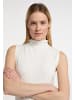 DreiMaster Klassik Damen Strick Top in Wollweiss