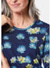 GOLDNER Druckshirt mit Allover-Muster in marine / gemustert