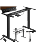 tectake Schreibtischgestell , Belastbarkeit 100 kg, 110-168 x 60 x 70-119 cm
