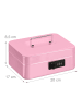 relaxdays Geldkassette in Pink