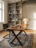KADIMA DESIGN Schreibtisch Baumkante, Industrial, Homeoffice, Büro