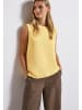 Street One Top mit Mesh-Details in Gelb