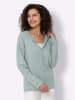Heine Kapuzenstrickjacke in kalkmint-meliert
