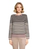 Betty Barclay Feinstrickpullover mit Rundhalsausschnitt in Patch Black/Taupe