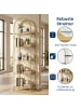 VASAGLE Standregal Baris in Gold-Transparent - (B)30.2 x (H)183.5 x (T)40 cm