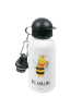 Mr. & Mrs. Panda Kindertrinkflasche Biene König mit Spruch in Weiß