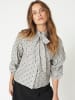Co'couture Hemd TrixieCC Dot Bow in Light Grey