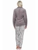NORMANN Hausanzug Homewear Coralfleece Animal Look - 76690 in braun