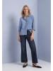 Street One 3/4 Arm Hemdbluse mit Cordmix in Northern Blue
