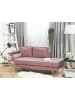 Beliani Chaiselongue MIRAMAS in Rosa/Gold - (W) 171 x (H) 63 x (L) 79 cm linksseitig