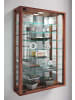 ebuy24 Vitrinenschrank VitrosaMini 8 Braun 59 x 18 cm