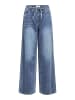 Object Wide Leg Jeans in Medium Blue Denim