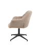 DUBI Möbel 2er-Set: Bürostuhl Mika-Nala in Beige - (B)65 x (H)78 x  (T)66 cm