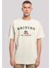 F4NT4STIC Heavy Oversize T-Shirt Driving Home Weihnachten in sand
