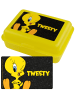Looney Tunes  Looney Tunes Brotdose Tweety Lunchbox Butterbrotdose mit Trennwand in gelb
