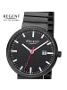 Regent Analog-Armbanduhr Regent Metallarmband schwarz klein (ca. 29mm)
