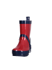 Playshoes Gummistiefel uni in Rot/Marine