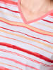 WITT WEIDEN Schlafanzug-Shirt in flamingo-weiß-gestreift