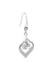 LOTUS silver Ohrringe Silber 925 Sterling Silber Zirkoniastein Ohrhänger ca. 16mm