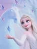Disney Frozen Die Eiskönigin Schwimmset UV-Schutz 30 Badeanzug Elsa Shirt Hose in blau