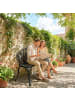 Outsunny Gartenbank in Schwarz 99L x 57B x 78H cm