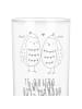 Mr. & Mrs. Panda Wasserglas Eulen Liebe mit Spruch in Transparent