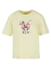 F4NT4STIC Everyday Tee Niedlicher Hase mit Schleife in softyellow