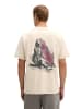Marc O'Polo T-Shirt oversized in Grey Silk