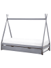 Beliani Kinderbett TALMONTIERS  in Grau - (W) 99 x (H) 171 x (L) 209 cm