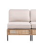 Beliani 2-tlg Gartensofa OMEGANA in Beige/Schwarz