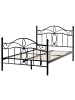 Beliani 2-tlg Doppelbett ANTLIA in Schwarz