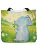 Mr. & Mrs. Panda Tote Bag Elefant Seifenblasen Design ohne Spruch in Weiß