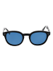 Replay Unisex Sonnenbrille Panto Schwarz