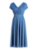 Vera Mont Cocktailkleid im Glitzer-Look in Silver/Light Blue