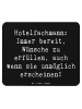 Mr. & Mrs. Panda Mouse Pad Spruch Hotelfachmann Zauber mit Spruch in Schwarz