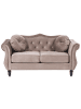 Beliani 2-Sitzer Sofa SKIEN in Beige/Schwarz - (W) 166 x (H) 86 x (L) 78 cm