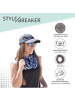 styleBREAKER Loop Schal Leo Muster in Beige-Schwarz