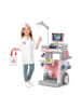 Wisam® Arzt-Zahnarzt-Set, medizinischer Wagen, Beleuchtung, rosa