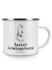 Mr. & Mrs. Panda Camping Emaille Tasse Pinguin Bester Schwiegers... in Weiß