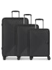 March15 Trading Gotthard Edition 4 Rollen Kofferset 3-teilig black metallic