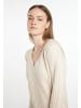 DreiMaster Damen Strickkleid in Hellbeige