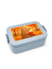 Mr. & Mrs. Panda Bento Box Bär Morgenkaffee Design ohne Spruch in Blau Pastell