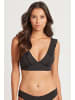 Sea Level Essentials Frill Bra Top in BLACK